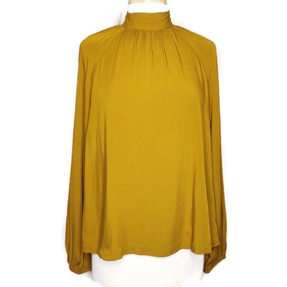 a new day Tops - A New Day Long Sleeve Keyhole Back Blouse Size SM